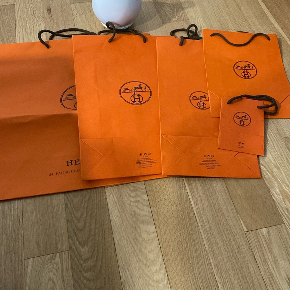 Hermes Empty Gift Bags Different Sizes